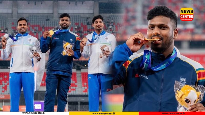 ආසියාව හොල්ලමින් ලක් මව රනින් සැරසූ රුමේෂ් රන් පදක්කම ගෙල පළඳී