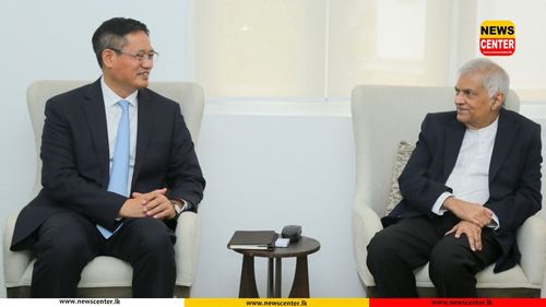 New Chinese Ambassador meets ex-President Ranil Wickremesinghe