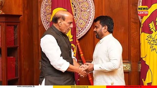 Indian Defence Minister Rajnath Singh meets President Dissanayake
