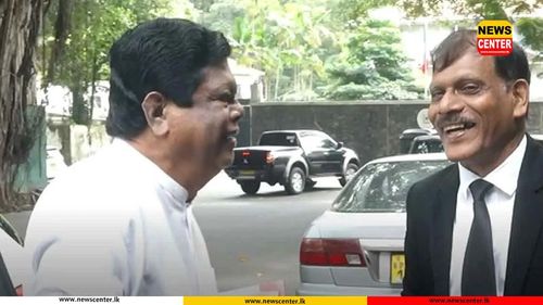 Former Minister Bandula Gunawardena arrives at Bribery Commission