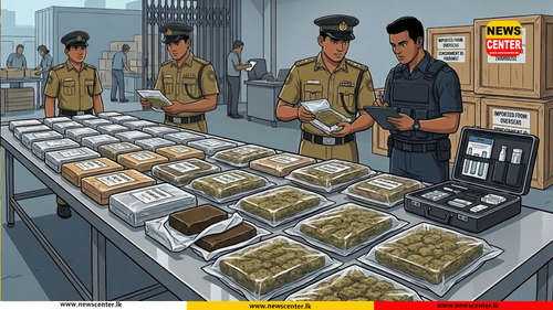  කුරියර් සේවාවක් ඔස්සේ විදේශයකින් ගෙන්වූ කුෂ් සහ හෂීෂ් මත්ද්‍රව්‍ය තොගයක් සොයා ගැනේ   