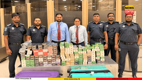    කටුනායක ගුවන්තොටුපොළේදී විදේශීය දුම්වැටි තොගයක් රේගු භාරයට